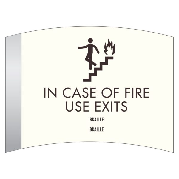For Sale: In Case of Fire Use Stairs ADA Compliant Signs. A Hotel Fire Safety Door Signage