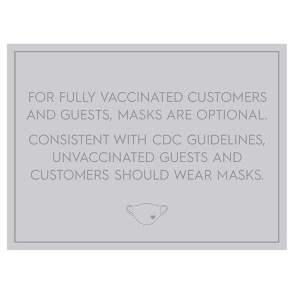 8904GY Covid safety signs: Masks are optional. Hotel Signage Guidelines, Retail Store Signs, and Interior Office Signs.