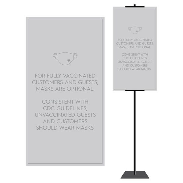 8928GY Covid safety signs: Masks, 6' apart, and please wait. Hotel Signage Guidelines, Retail Store Signs, and Interior Office Signs.