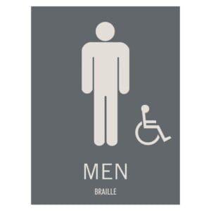 Hyatt House Men Hotel and Retail Restroom Wall Sign, ADA Compliant Room Signs and ADA Restroom Signs for Sale