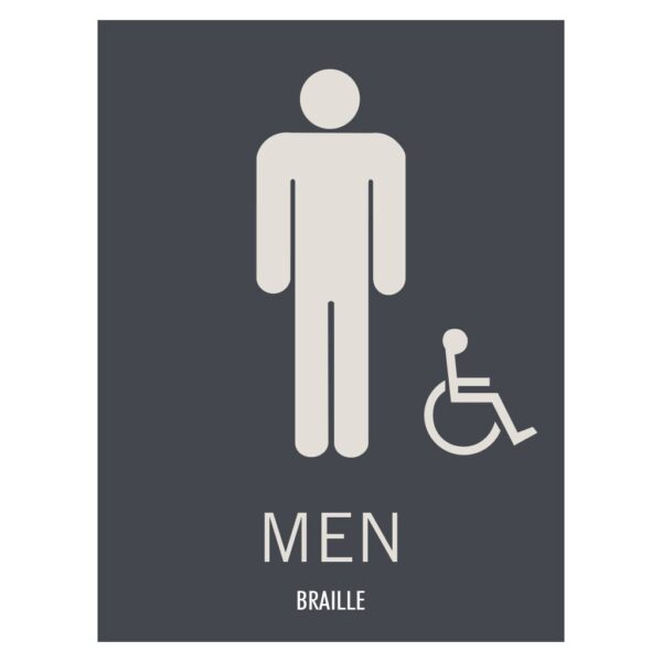 Hyatt Place Men Hotel and Retail Restroom Wall Sign, ADA Compliant Room Signs and ADA Restroom Signs for Sale