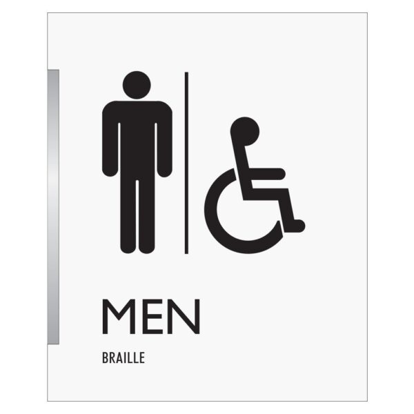 Men Retail Restroom Wall Sign, ADA Compliant Room Signs and ADA Restroom Signs for Sale