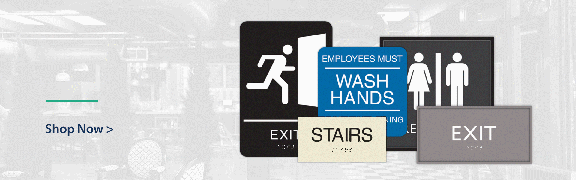 Hotel Signs, ADA Signs & Retail Store Signs