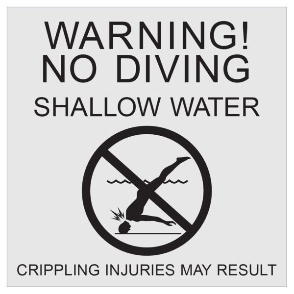 Compliant ADA Signs for No Diving and Safety Signage by premier sign company knowledgeable in ADA guidelines