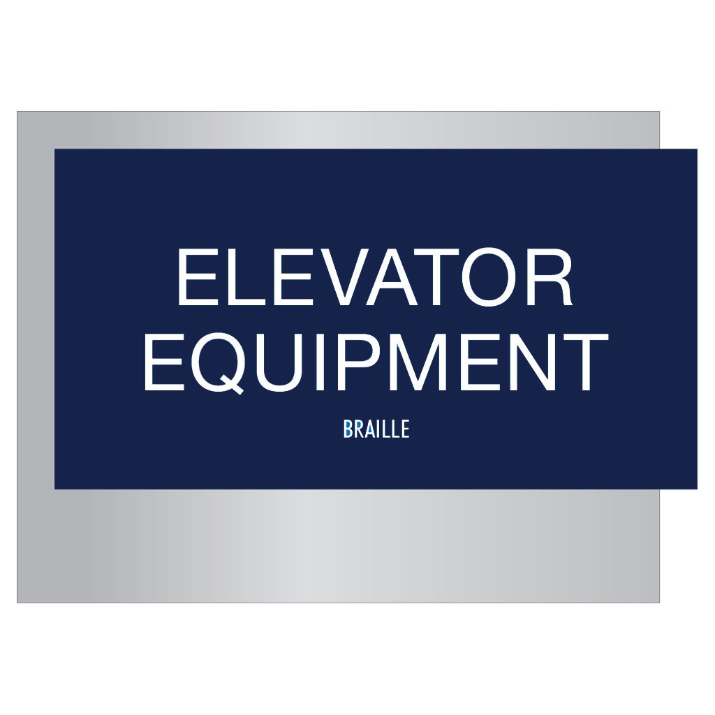 Elevator Equipment Braille Signs for Hotels, Retail Stores, and office to match visual merchandising and visual decor by a premier sign company