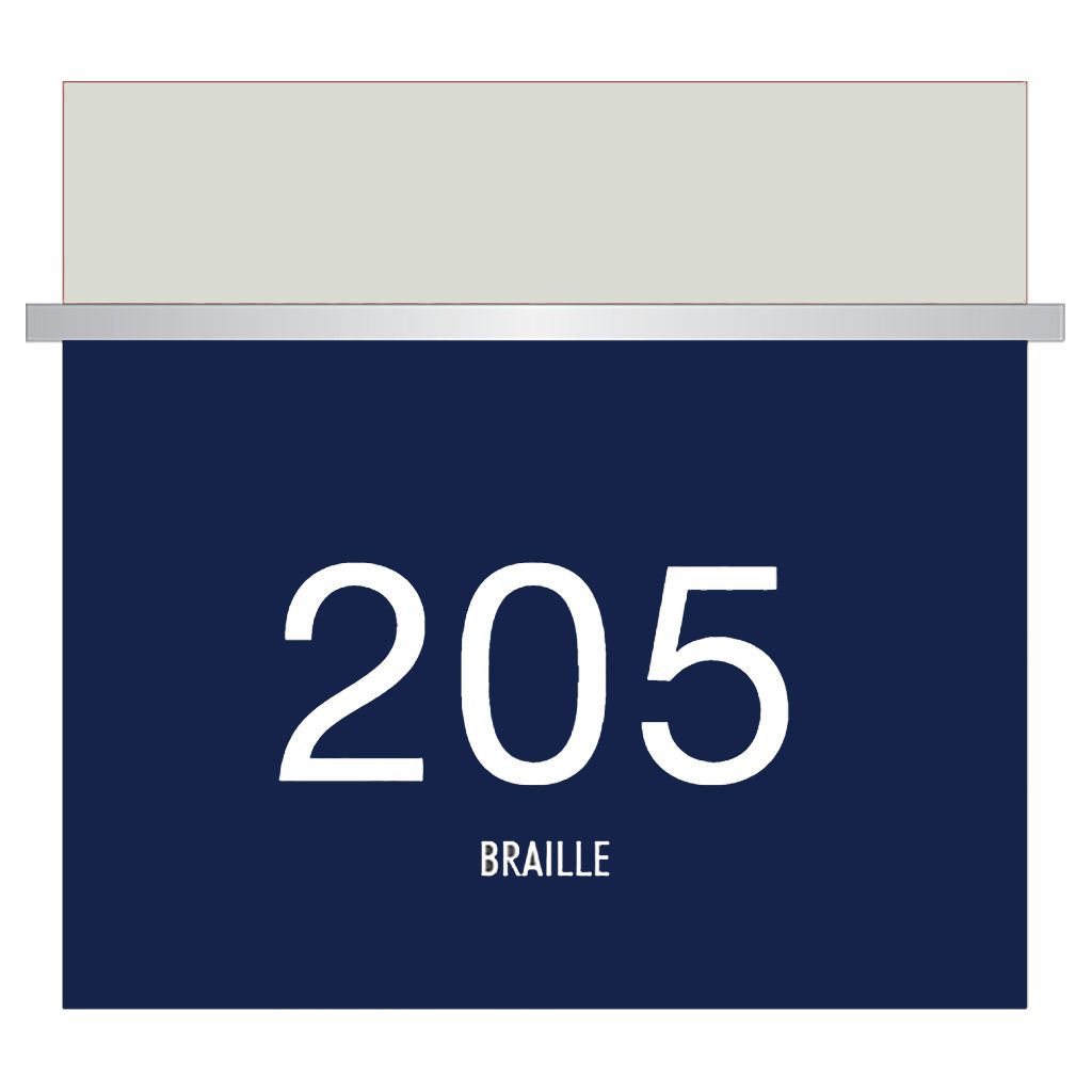 Room numbers for hotels with braille for Hotels, Retail Stores, and office to match visual merchandising and visual decor by a premier sign company