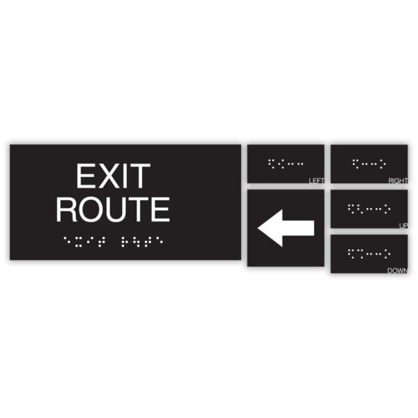 ADA Exit Sign to display the Exit Route