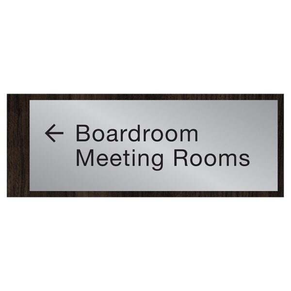 #90556 Hotel Directional Signage. 16.75"w x 6.25"h x 0.5"d.