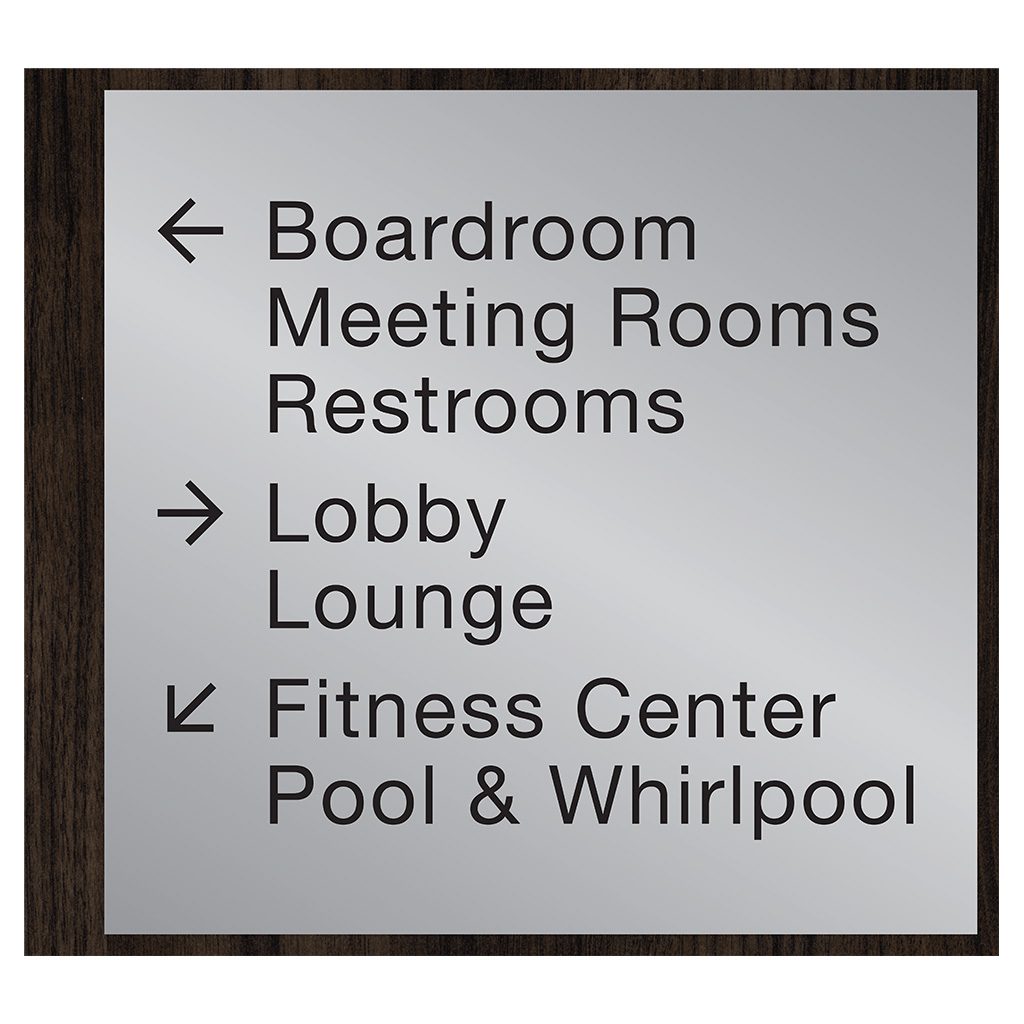 90559-7 Custom Interior Signage, Wayfinding Signage, ADA Compliant Signs, Hospitality Signs, Braille hotel room number signs, by IDG sign manufacturers near me