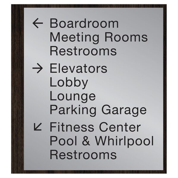 90560-10 Custom Interior Signage, Wayfinding Signage, ADA Compliant Signs, Hospitality Signs, Braille hotel room number signs, by IDG sign manufacturer near me