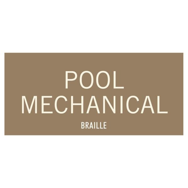 91623 Pool Mechanical Sign - ADA Hotel Brand Signs