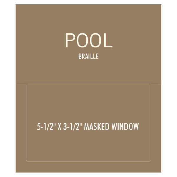 91654 Hotel Pool ID Sign - Hotel Brand Signs