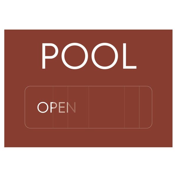 91802 Pool Open/Closed - Hotel Brand Signs