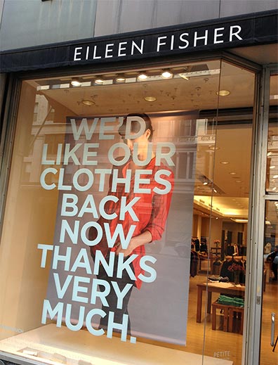 Retail Design & Custom Retail Display Signs for Eileen Fisher Brand